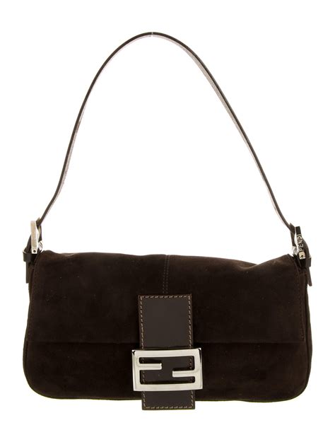 fendi suede baguette